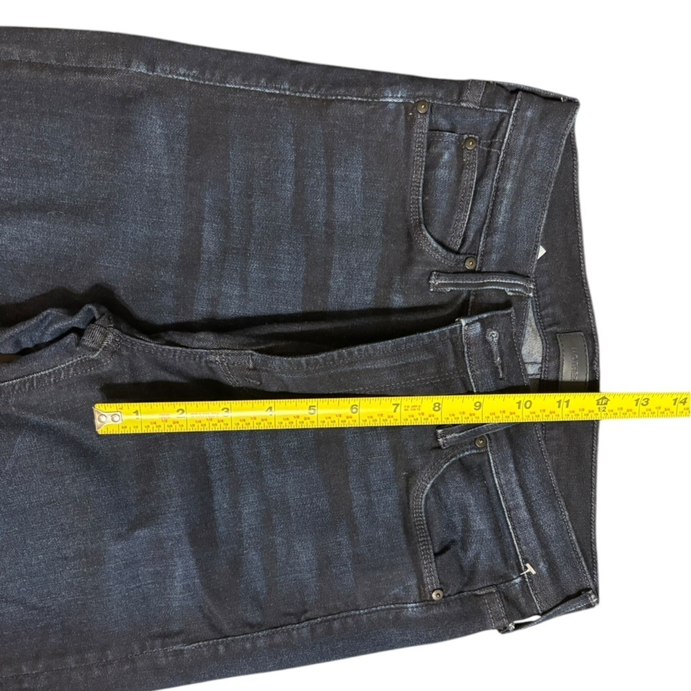 MOTHER THE MID RISE DAZZLER ANKLE Blue Straight Leg Denim with Subtle Worn Look - Picture 10 of 11